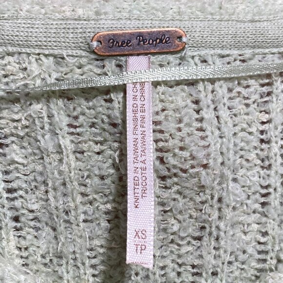 Free People Seashell‎ Openwork Crop Sweater, SIZE XS - Picture 5 of 7